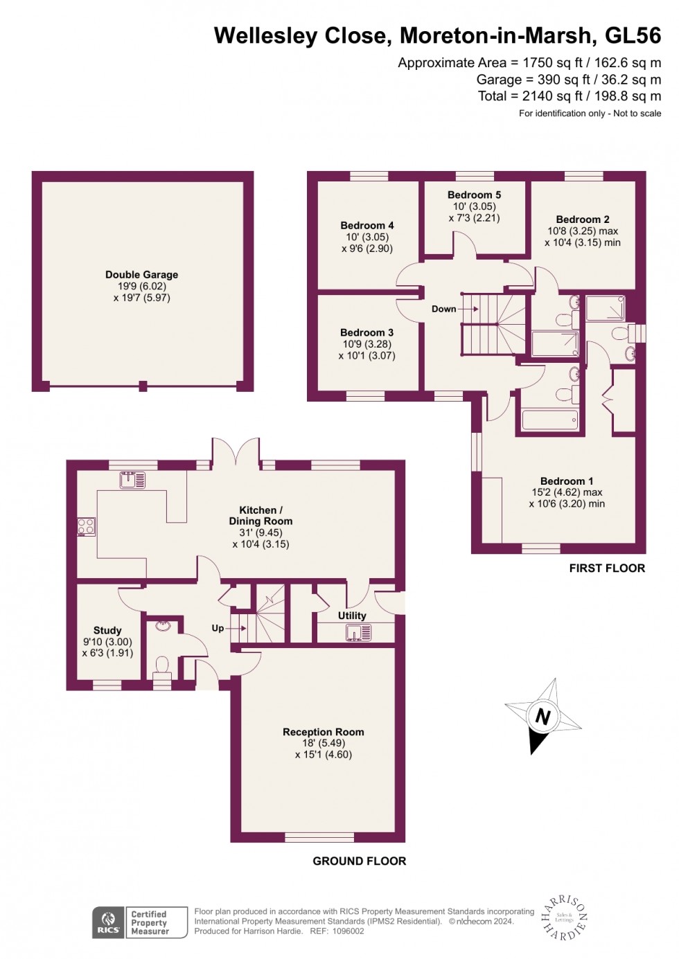 Floorplan for Wellesley Close, Moreton-In-Marsh, GL56
