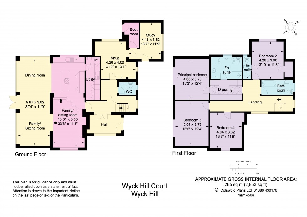 Floorplan for Wyck Hill, Stow On The Wold, GL54